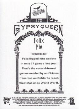 2011 Topps Gypsy Queen - Framed Printing Plate Magenta #272 Felix Pie Back