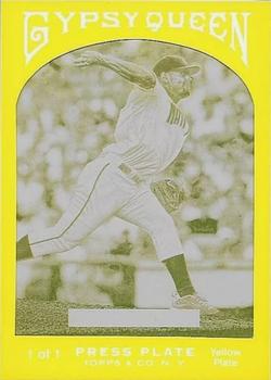 2011 Topps Gypsy Queen - Framed Printing Plate Yellow #80 Stephen Strasburg Front