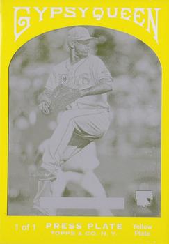 2011 Topps Gypsy Queen - Framed Printing Plate Yellow #264 Jeremy Hellickson Front