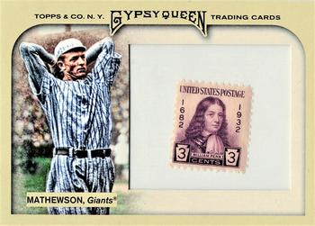 2011 Topps Gypsy Queen - Framed Stamp #18 Christy Mathewson Front