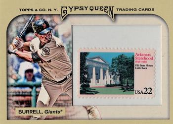 2011 Topps Gypsy Queen - Framed Stamp #196 Pat Burrell Front