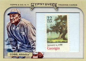 2011 Topps Gypsy Queen - Framed Stamp #296 Ty Cobb Front