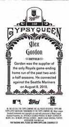 2011 Topps Gypsy Queen - Mini #168 Alex Gordon Back
