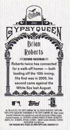 2011 Topps Gypsy Queen - Mini #241 Brian Roberts Back