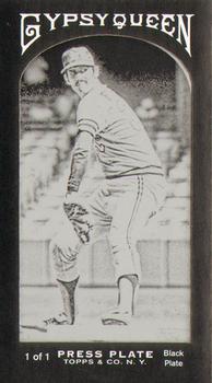 2011 Topps Gypsy Queen - Mini Framed Printing Plates Black #211 Rollie Fingers Front