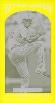 2011 Topps Gypsy Queen - Mini Framed Printing Plates Yellow #3a Cole Hamels Front