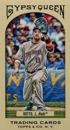 2011 Topps Gypsy Queen - Mini Red Gypsy Queen Back #13 Joey Votto Front