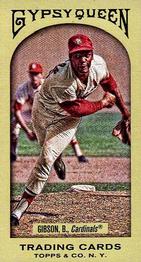 2011 Topps Gypsy Queen - Mini Red Gypsy Queen Back #44 Bob Gibson Front