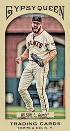2011 Topps Gypsy Queen - Mini Red Gypsy Queen Back #107 Brian Wilson Front
