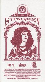 2011 Topps Gypsy Queen - Mini Red Gypsy Queen Back #132 David Murphy Back