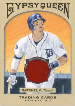 2011 Topps Gypsy Queen - Original Art Patches #OAP-VM Victor Martinez Front