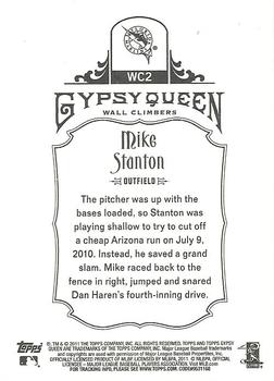 2011 Topps Gypsy Queen - Wall Climbers #WC2 Mike Stanton Back