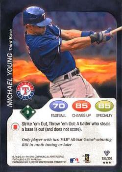 2011 Topps Attax #156 Michael Young Front