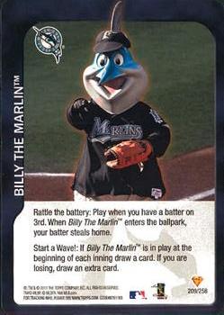2011 Topps Attax #209 Billy the Marlin Front