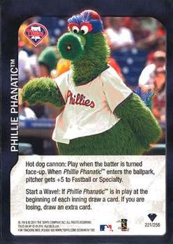2011 Topps Attax #221 Phillie Phanatic Front