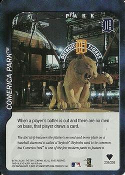 2011 Topps Attax #238 Comerica Park Front