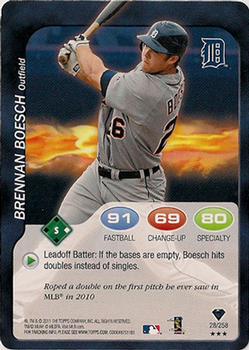 2011 Topps Attax #28 Brennan Boesch Front