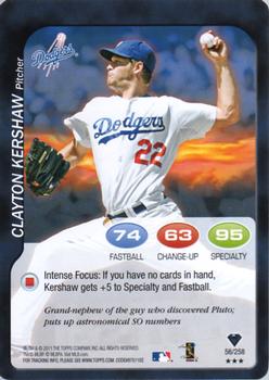 2011 Topps Attax #56 Clayton Kershaw Front