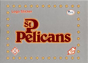 1990 Pacific Senior League - Logo Stickers #NNO St. Petersburg Pelicans Logo Front