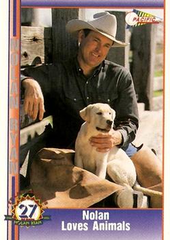 1993 Pacific Texas Express #120 Nolan Loves Animals Front