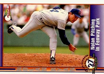 1993 Pacific Texas Express #197 Nolan Pitching in Fenway Park Front