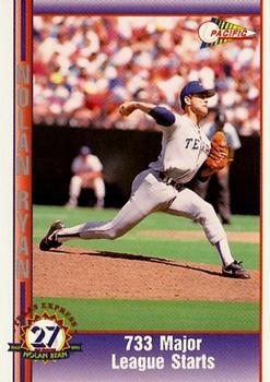 1993 Pacific Texas Express #205 733 Major League Starts Front
