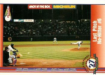 1993 Pacific Texas Express #63 Last Pitch No-Hitter #6 Front