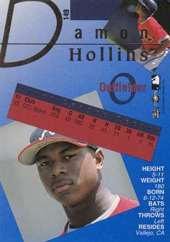1993 Classic Best Gold #149 Damon Hollins Back