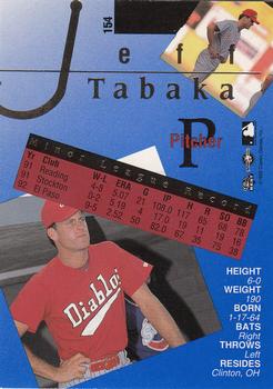 1993 Classic Best Gold #154 Jeff Tabaka Back