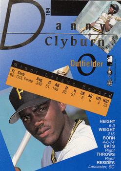 1993 Classic Best Gold #194 Danny Clyburn Back