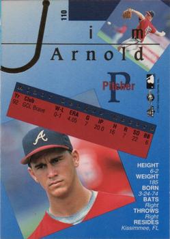 1993 Classic Best Gold #110 Jim Arnold Back