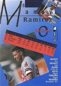 1993 Classic Best Gold #124 Manny Ramirez Back