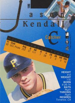1993 Classic Best Gold #195 Jason Kendall Back