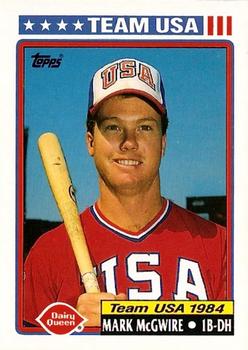 1992 Topps Dairy Queen Team USA #1 Mark McGwire Front