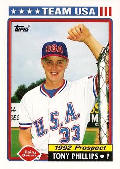 1992 Topps Dairy Queen Team USA #29 Tony Phillips Front