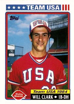 1992 Topps Dairy Queen Team USA #2 Will Clark Front