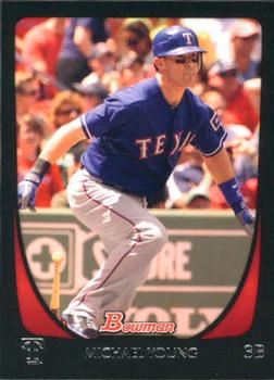 2011 Bowman #159 Michael Young Front