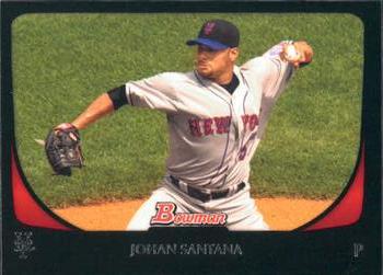 2011 Bowman #36 Johan Santana Front