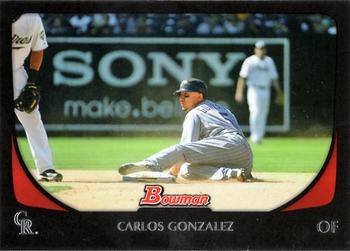 2011 Bowman #44 Carlos Gonzalez Front