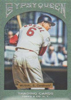 2011 Topps Gypsy Queen - Framed Green #97 Stan Musial Front