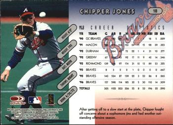 1997 Donruss Team Sets #18 Chipper Jones Back