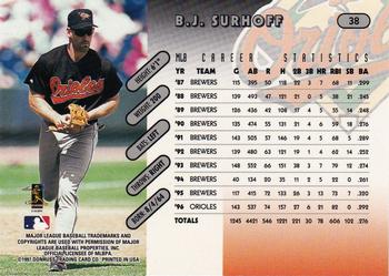 1997 Donruss Team Sets #38 B.J. Surhoff Back