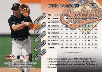 1997 Donruss Team Sets #44 Mike Bordick Back