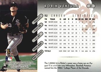 1997 Donruss Team Sets #61 Robin Ventura Back
