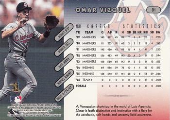 1997 Donruss Team Sets #81 Omar Vizquel Back