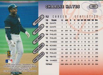 1997 Donruss Team Sets #127 Charlie Hayes Back