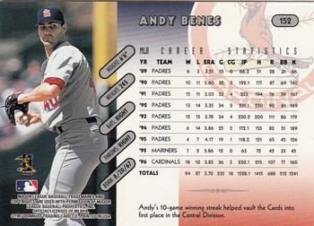 1997 Donruss Team Sets #152 Andy Benes Back