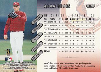 1997 Donruss Team Sets #157 Alan Benes Back