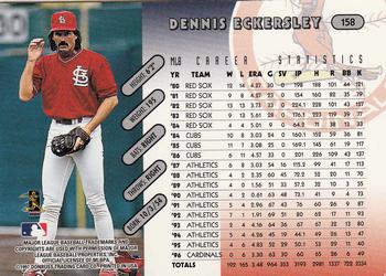 1997 Donruss Team Sets #158 Dennis Eckersley Back