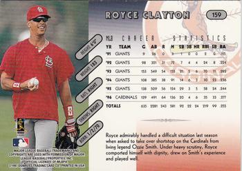 1997 Donruss Team Sets #159 Royce Clayton Back